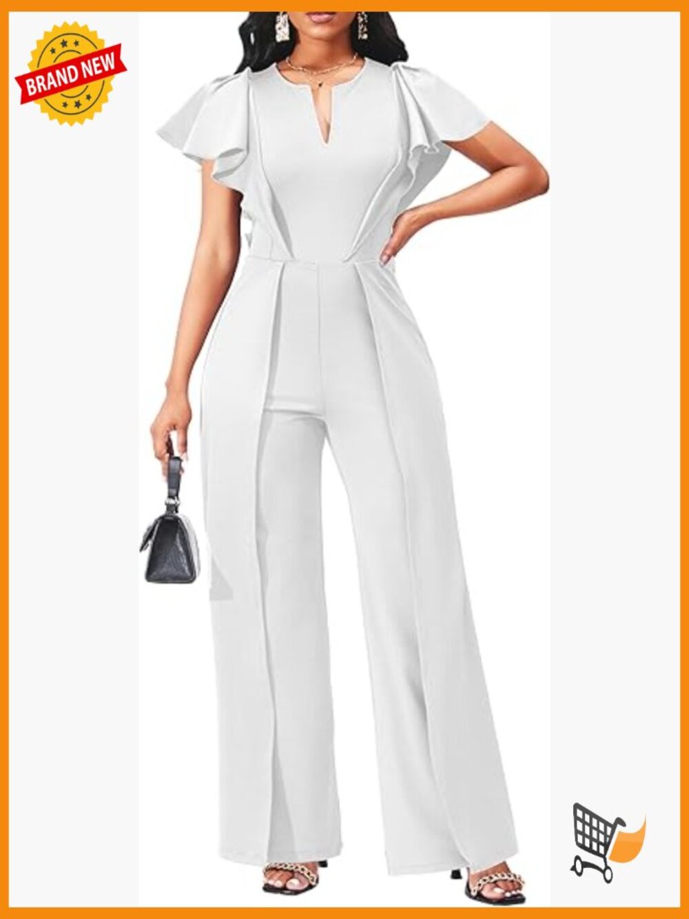 Elegant Jumpsuits for Women Dressy Formal Casual Long Straight Pants Business